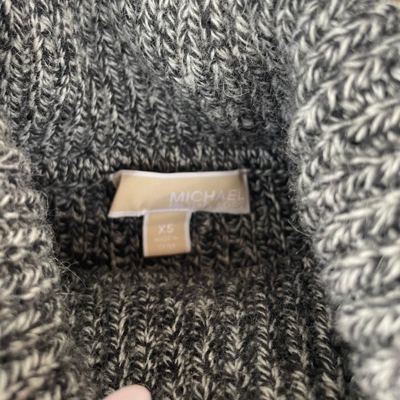 michael kors timeless knit turtlenck grey  sweater dress sz xs - Picture 6 of 6